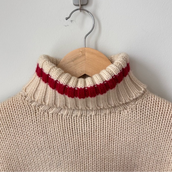 Vintage Polo Ralph Lauren Colorblock Cookie Patch 100% Wool Ski Sweater Men’s M - Picture 4 of 9